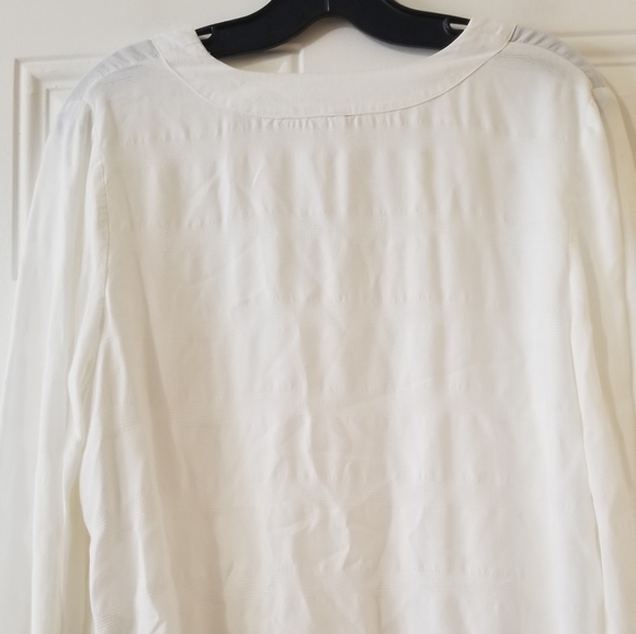 Free People V Neck Front Tie Bell Sleeve Cream Blouse Size Small - Picture 13 of 14